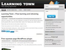 Tablet Screenshot of learning-town.com